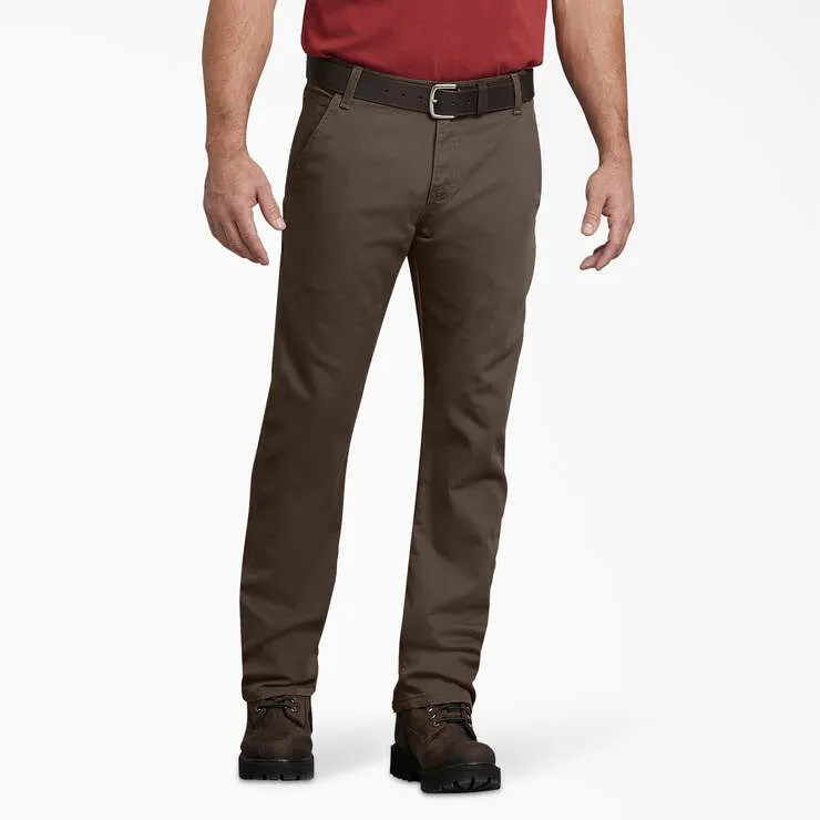 Dickies - Men's FLEX Regular Fit Duck Carpenter Pant - DP802 Mushroom