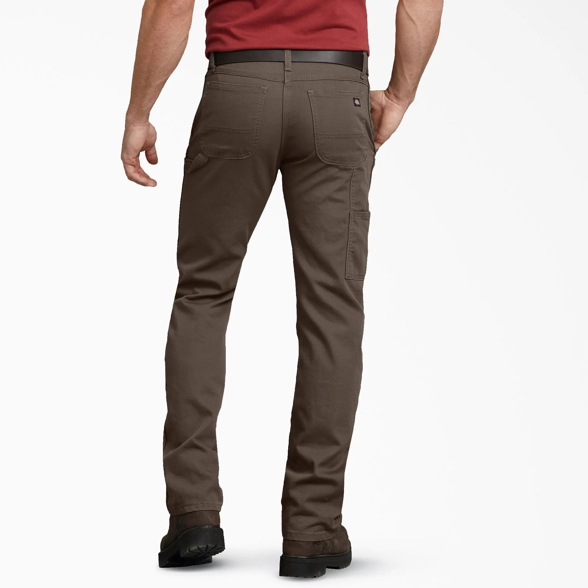 Dickies - Men's FLEX Regular Fit Duck Carpenter Pant - DP802 Mushroom