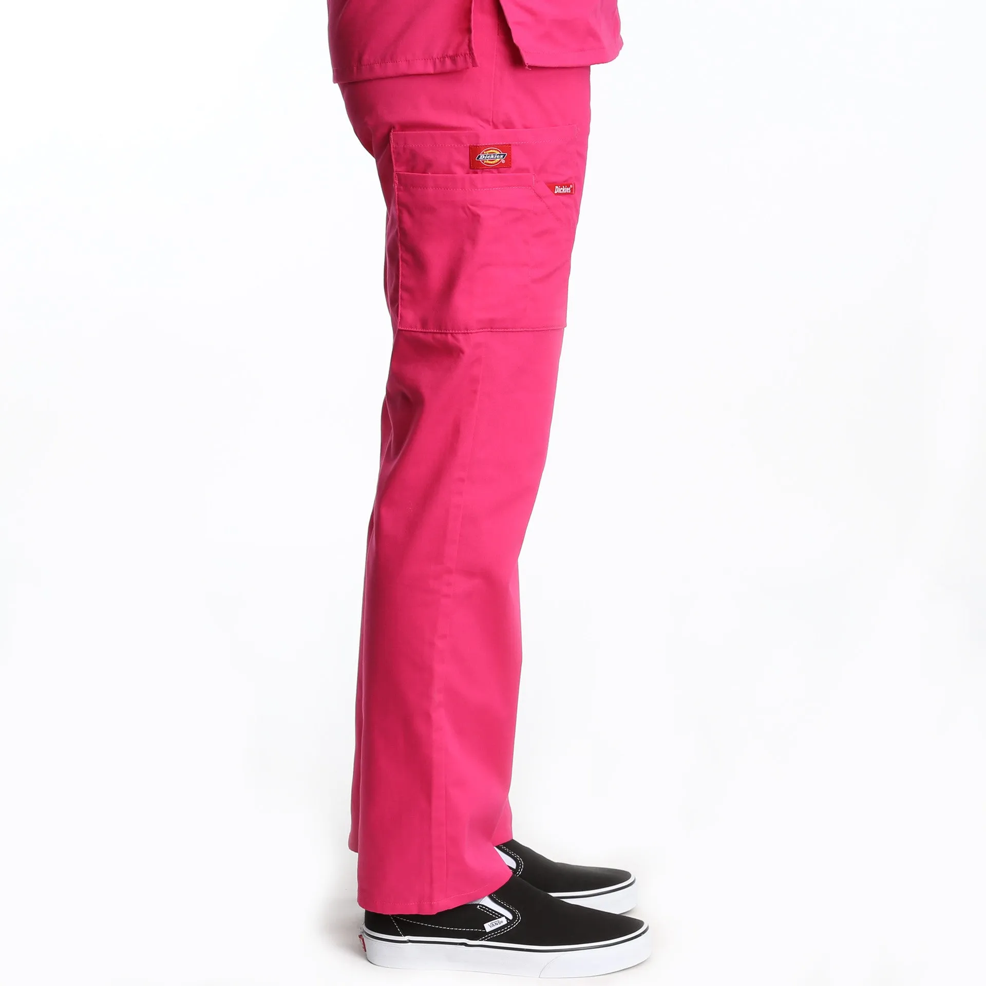 Dickies Natural Rise Elastic Scrub Pant - Hot Pink