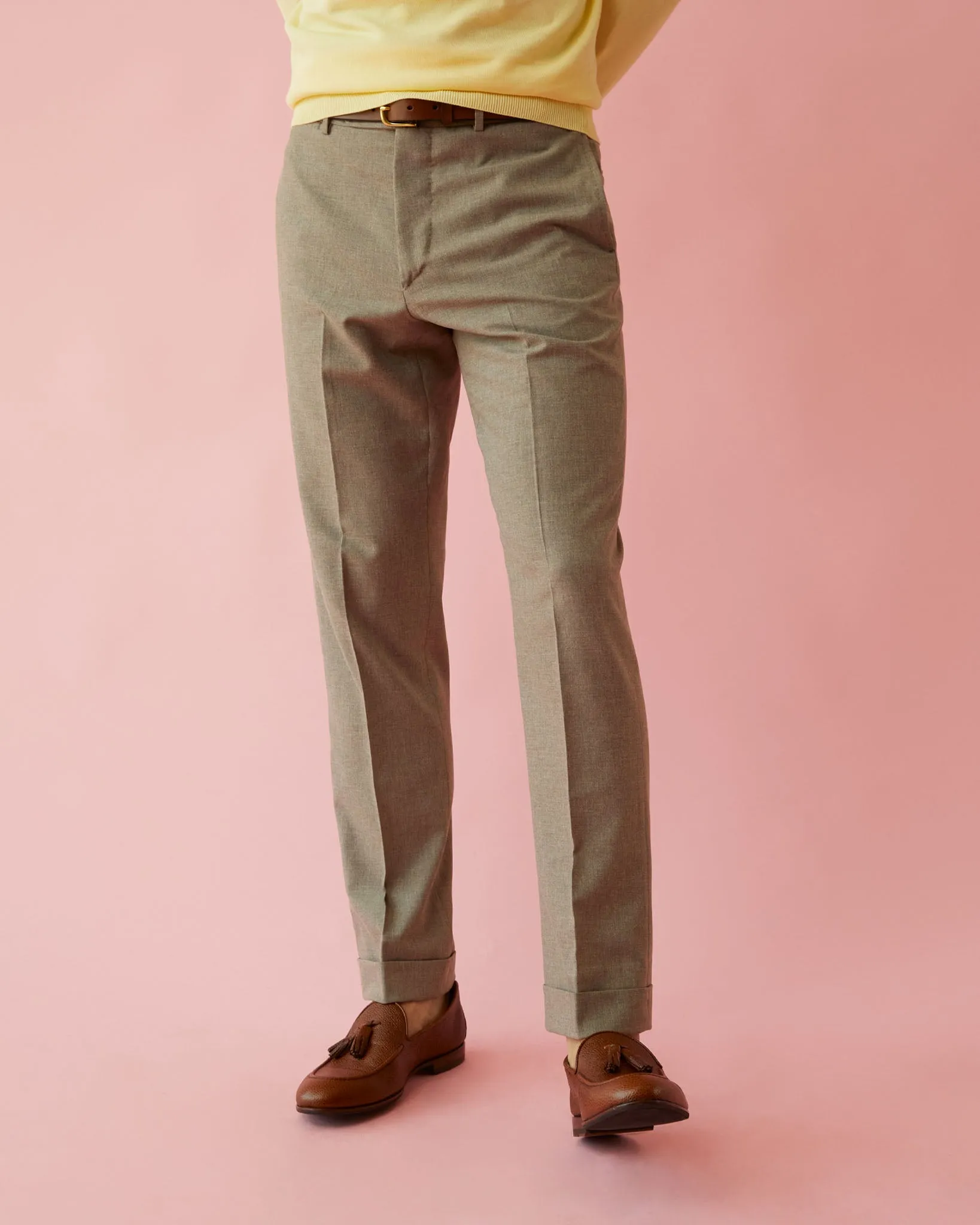 Dress Trouser in Flax Plainweave