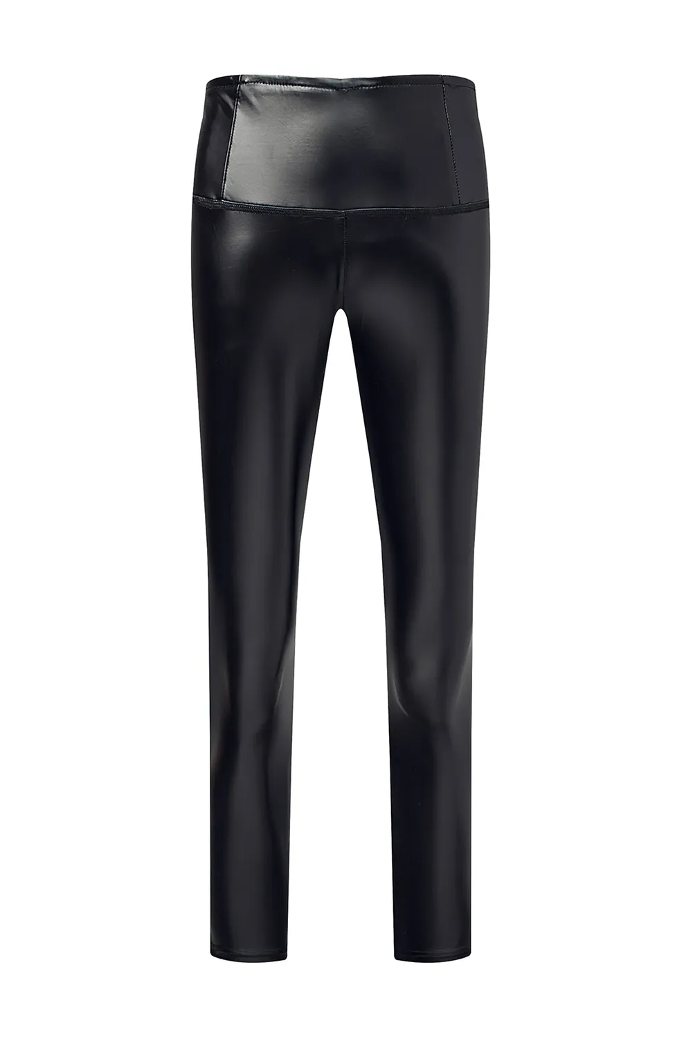 Faux Leather High Waist Blcak Skinny Leggings