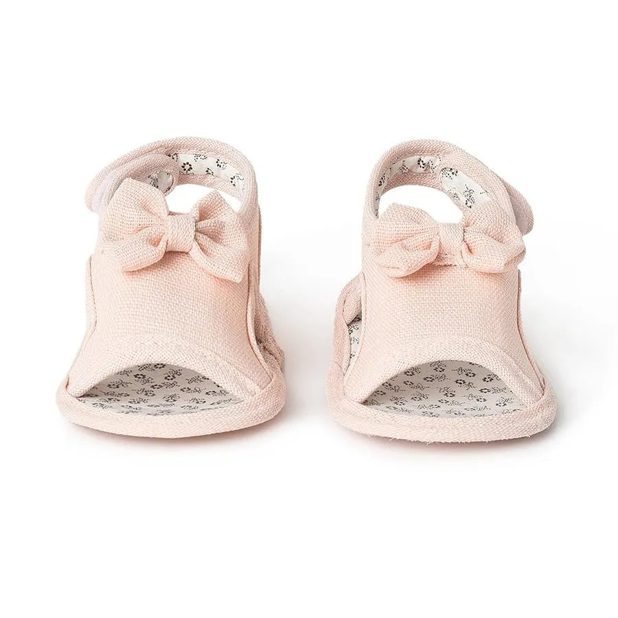 Fave Baby Girl Pink Woven Booties