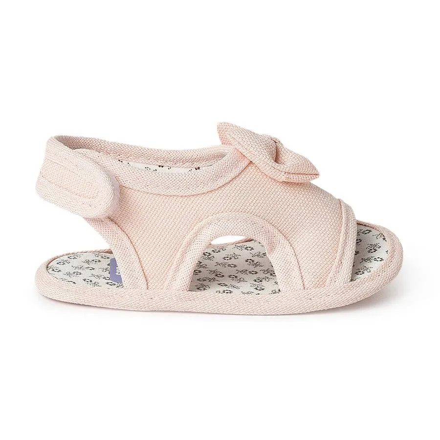 Fave Baby Girl Pink Woven Booties