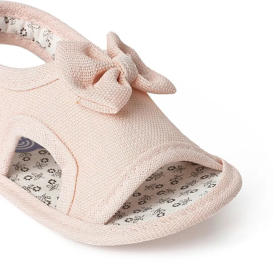 Fave Baby Girl Pink Woven Booties