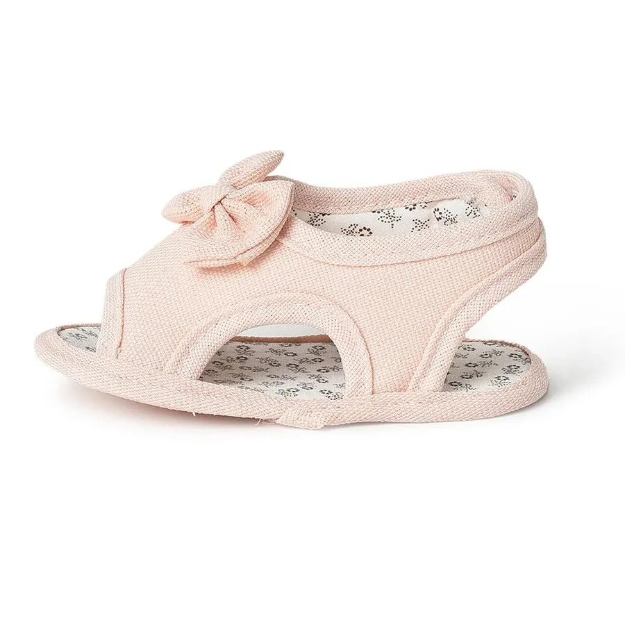 Fave Baby Girl Pink Woven Booties