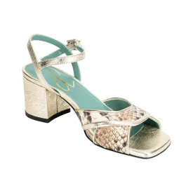 Georgia Sandal - Natural Python