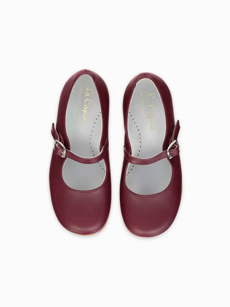 girls burgundy mary janes