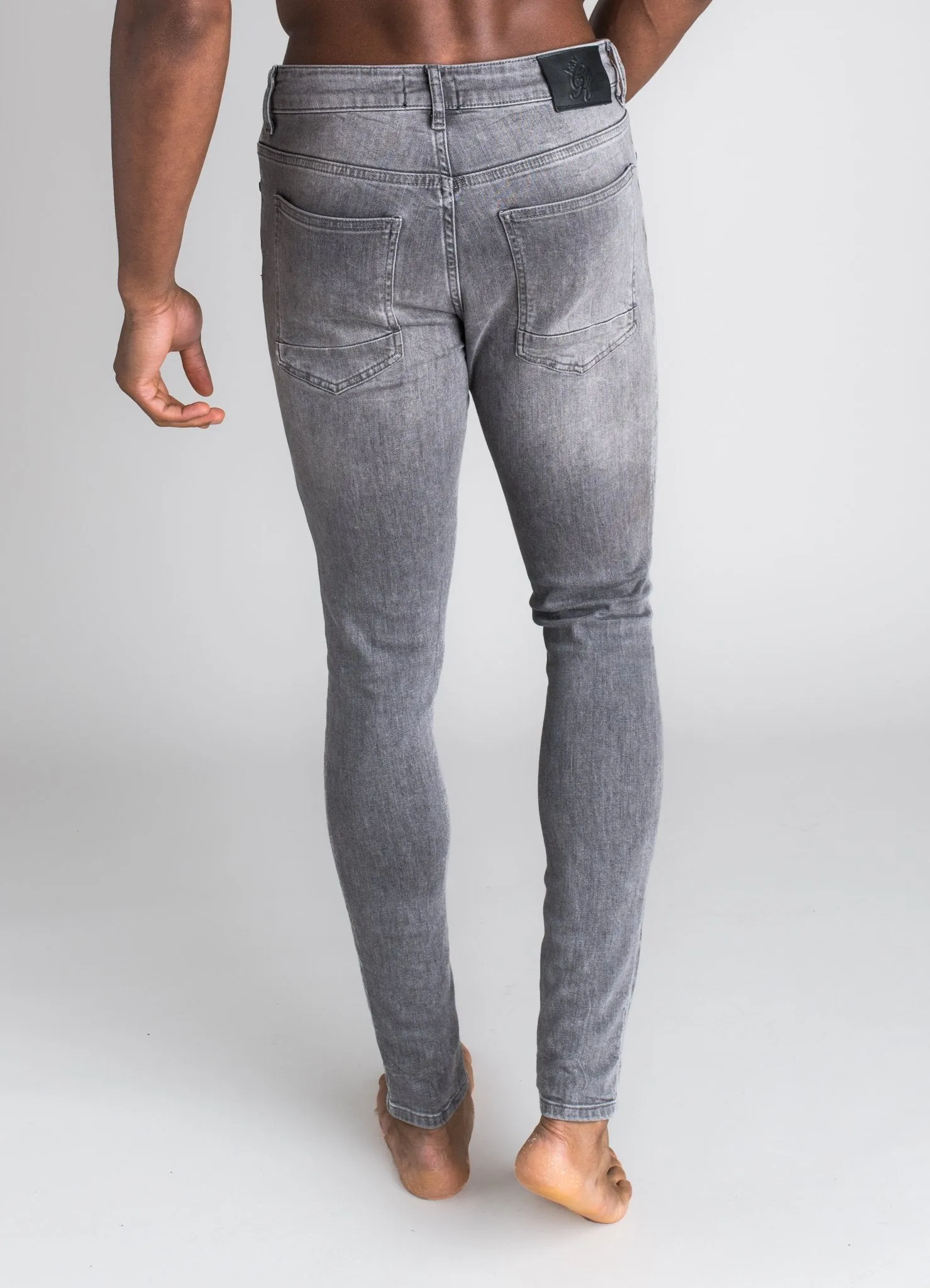 GK Skinny Denim Jean Distressed - Mid Grey 001