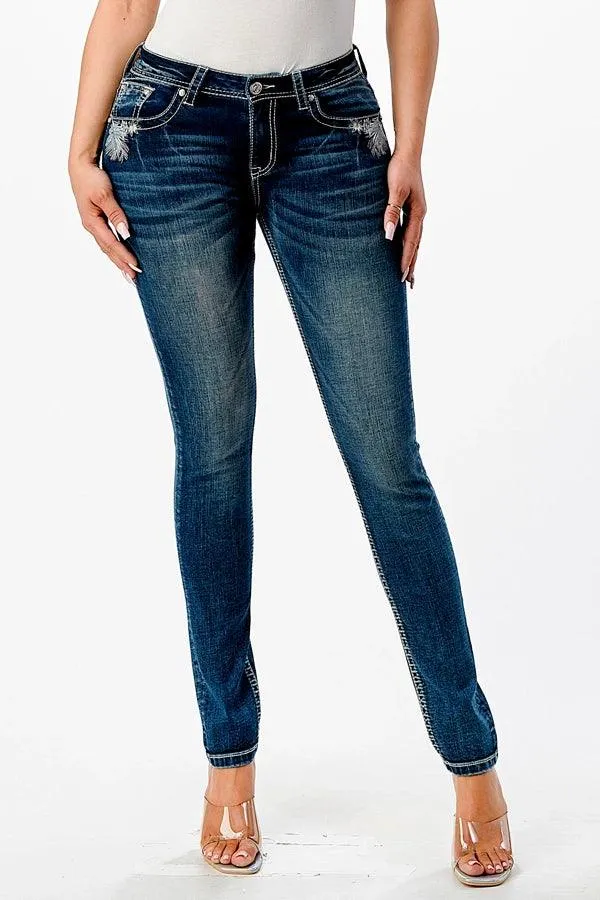 Grace in LA Skinny Jeans Flower