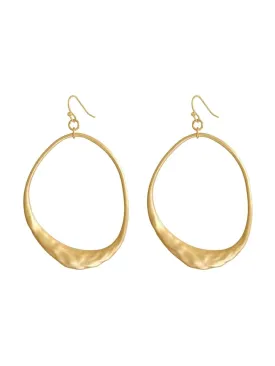 GxG COLLECTIVE SERENA STATEMENT HOOP EARRINGS