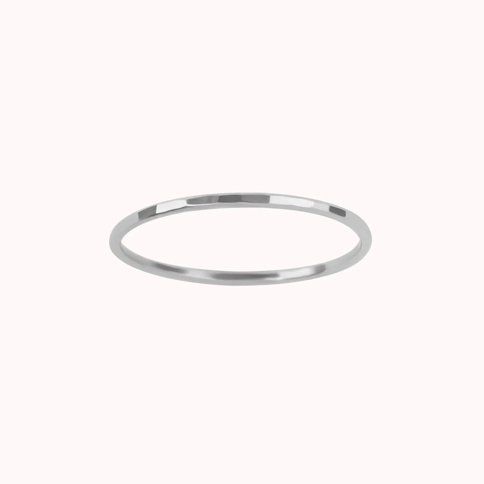 Hammered Skinny Ring