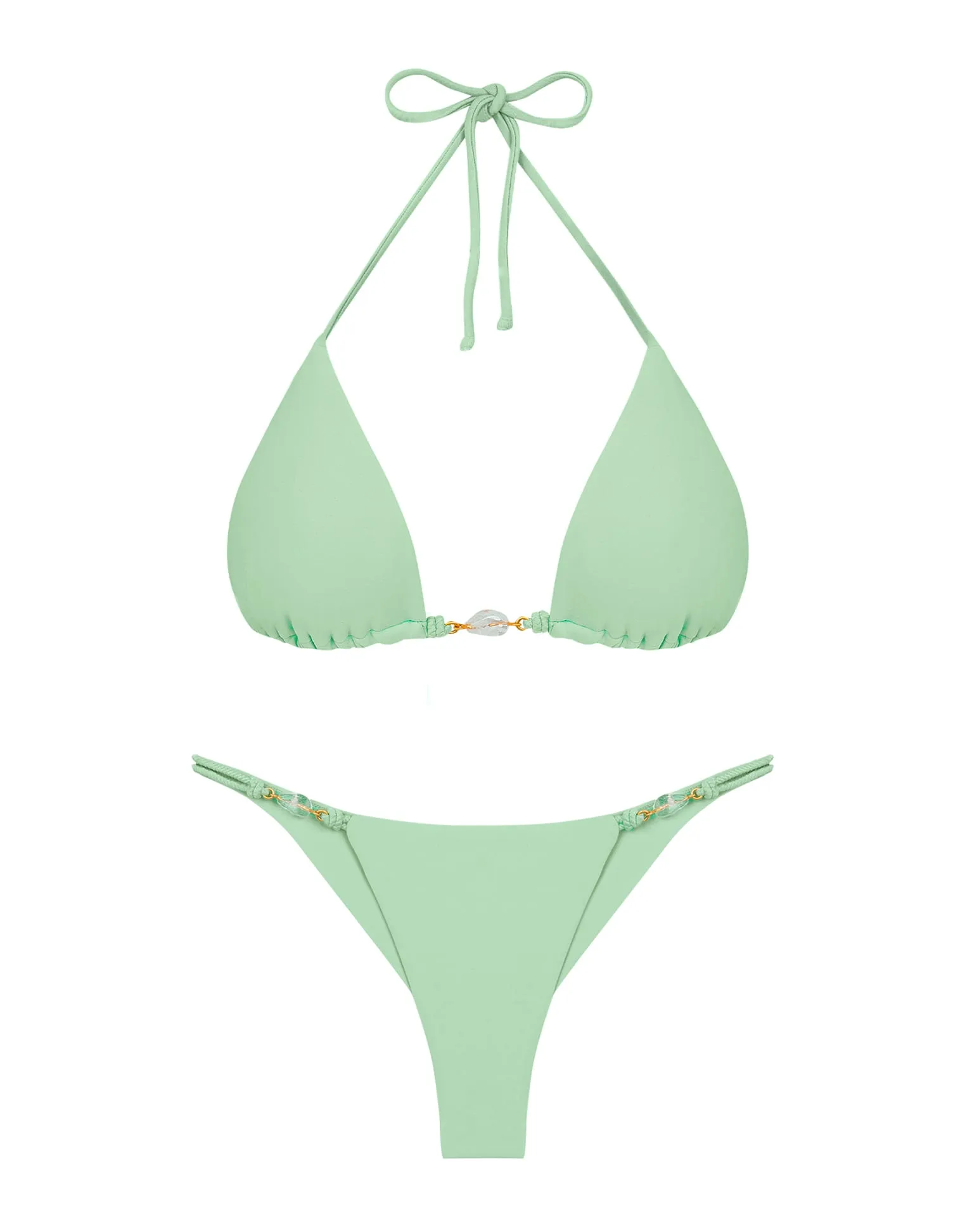 Ivy Detail Bottom - Pastel Mint