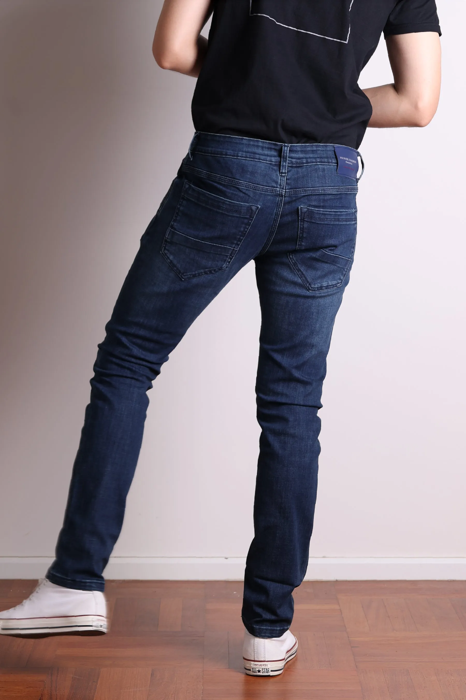 JACK RUSSEL MEN SKINNY-FIT รุ่น J-BLU  สี Midnight Blue Rust Fade