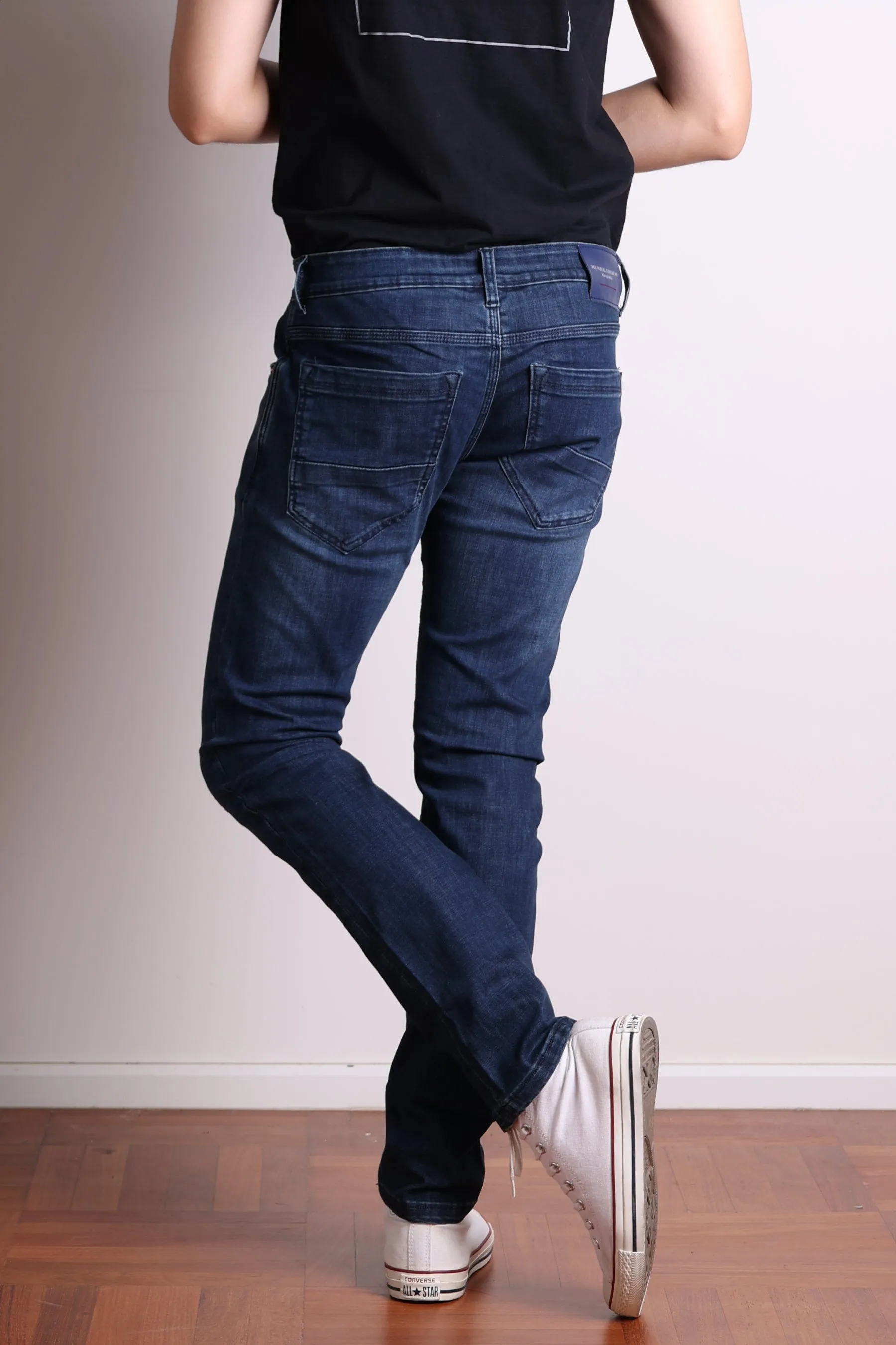 JACK RUSSEL MEN SKINNY-FIT รุ่น J-BLU  สี Midnight Blue Rust Fade