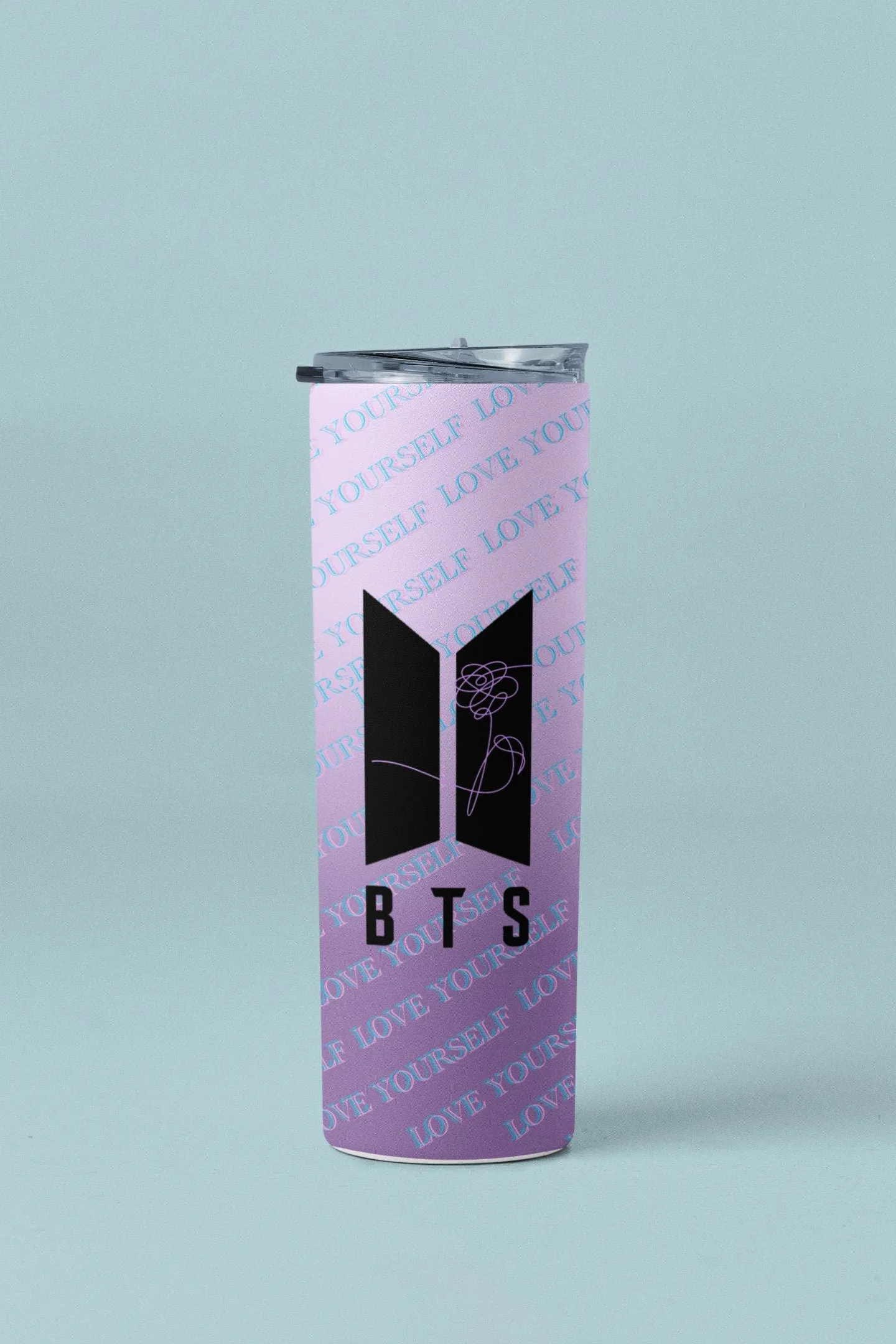 Kpop tumbler. I purple you.