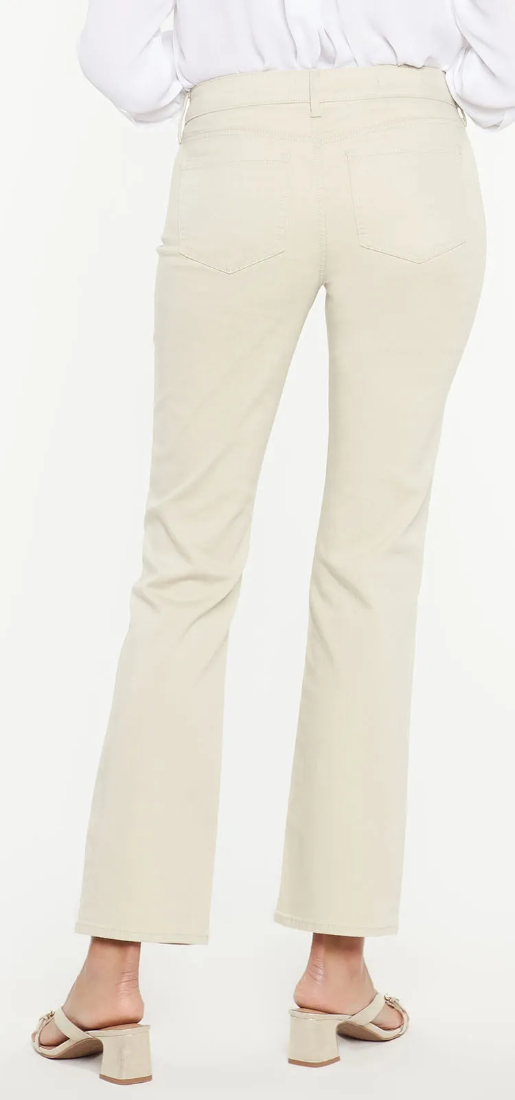 Marilyn Straight Jeans Beige Premium Denim | Feather