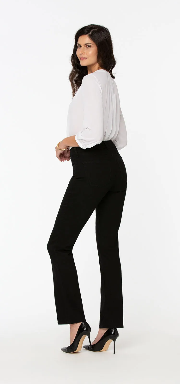 Marilyn Straight Jeans Zwart Premium Denim (Tall) | Black