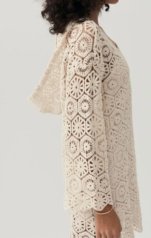 MOS - Talia Mini Kaftan Dress - Ivory - last one