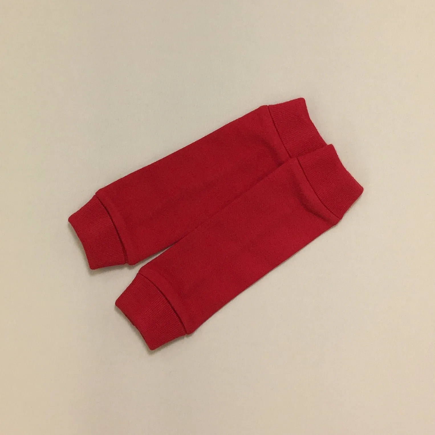 NICU Friendly Leg Warmers Solid Red