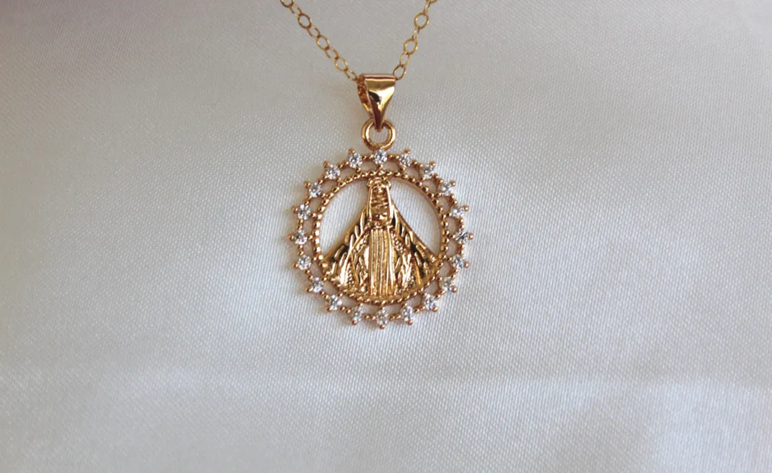 Our Lady of Grace Round Necklace