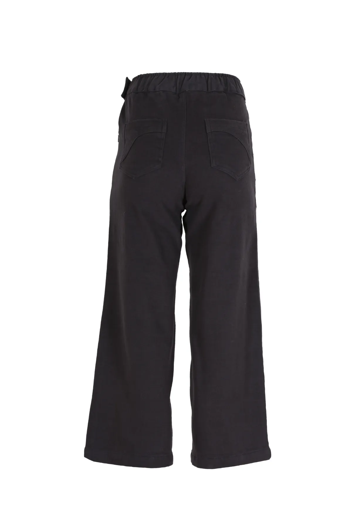 Peggy Brushed Cotton Pants Washed Black