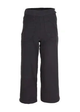 Peggy Brushed Cotton Pants Washed Black