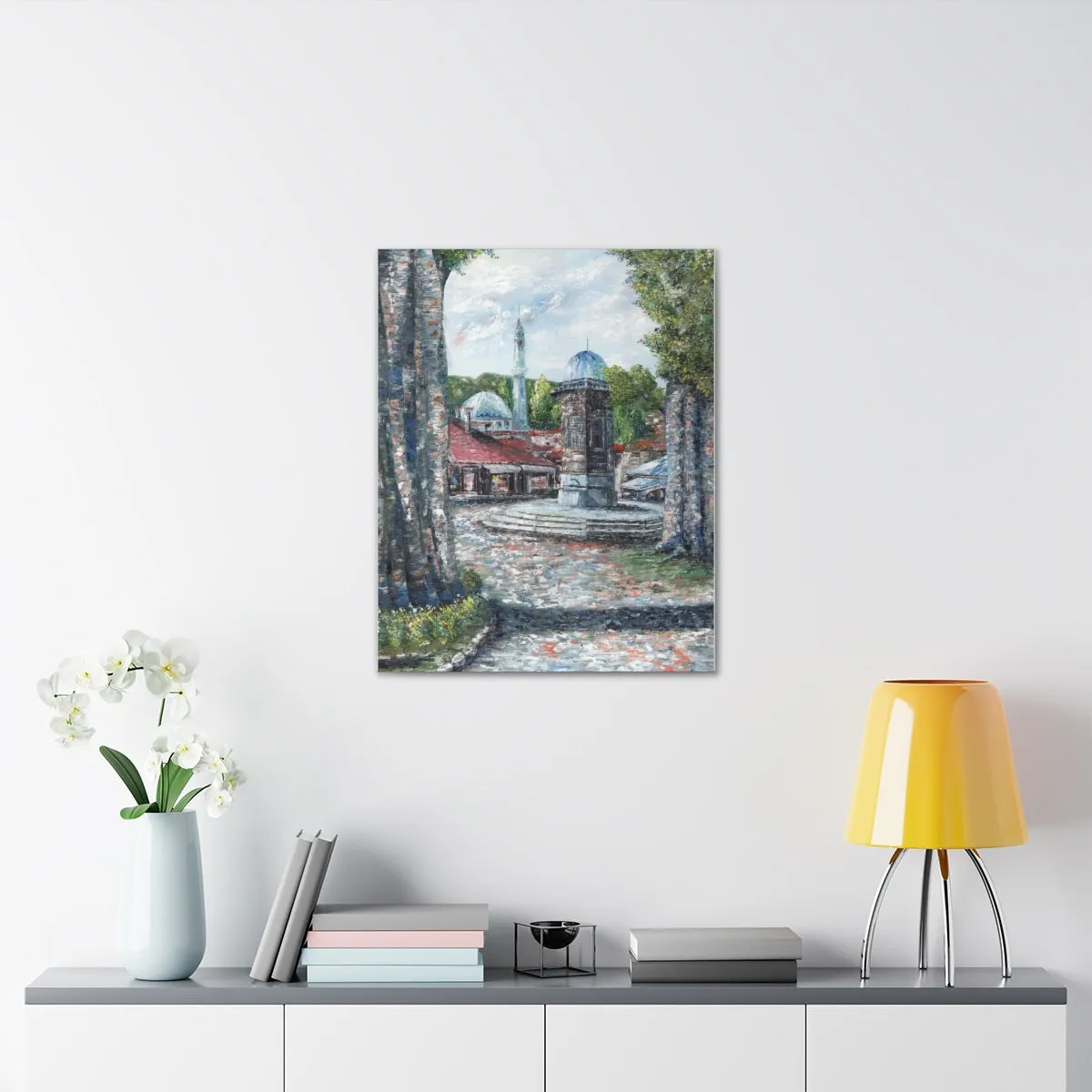 Sebilj in Baščaršija, Sarajevo, Bosnia, Quality Canvas Wall Art Print, Ready to Hang Wall Art Home Decor