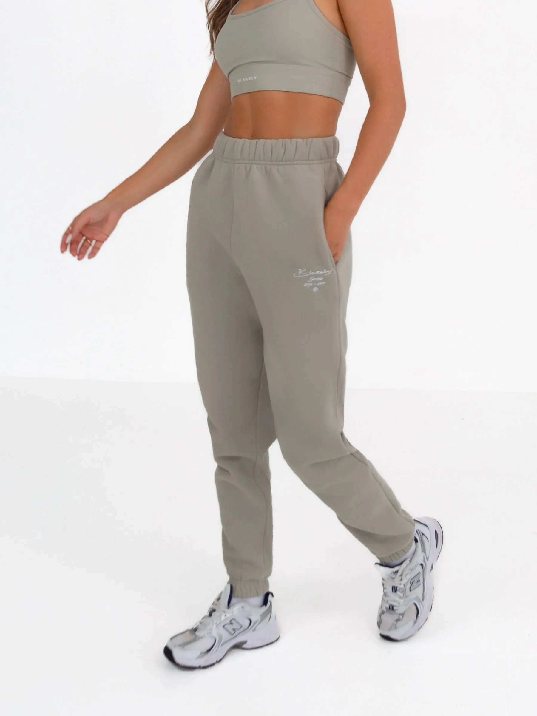 Soho Script Sweatpants - Grey