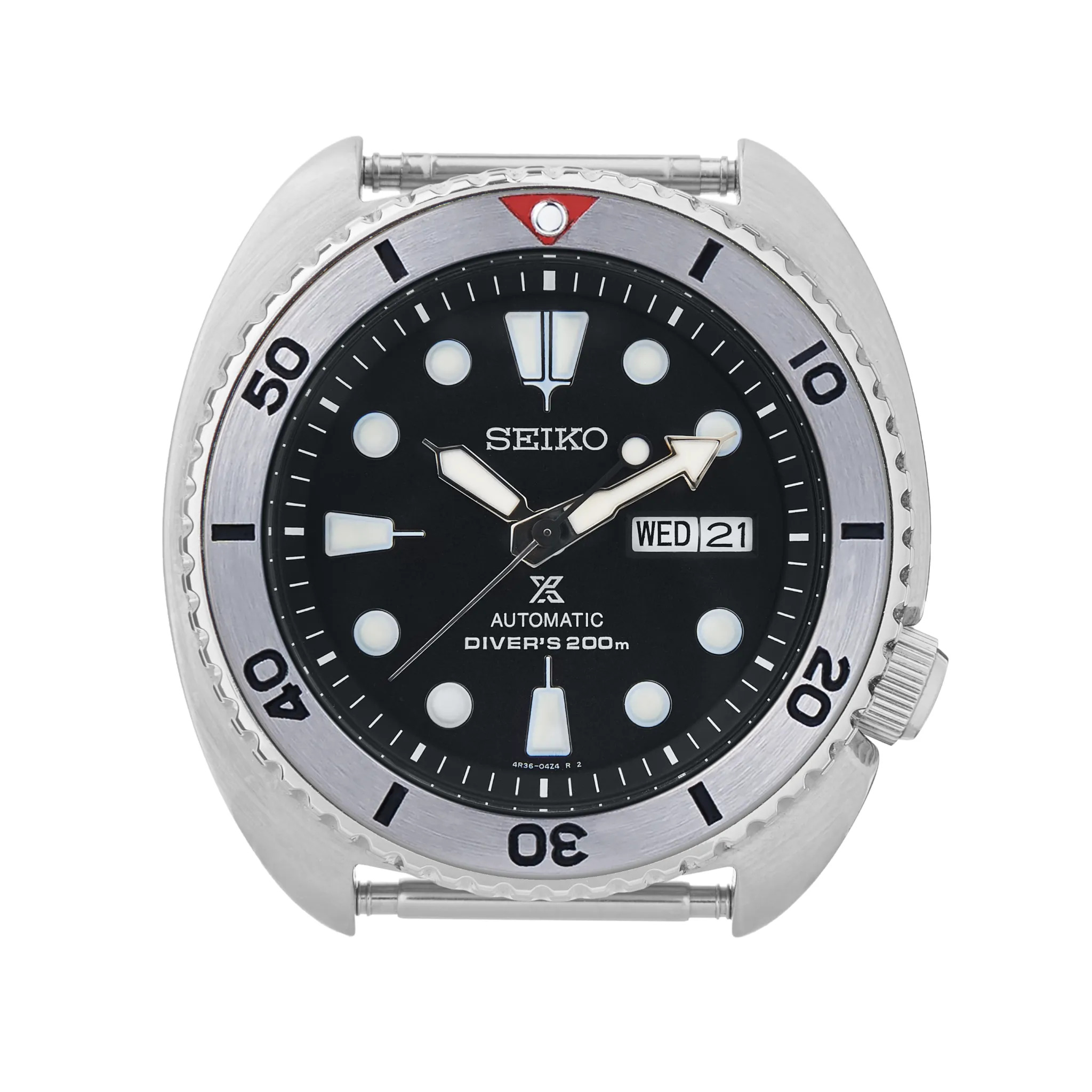 SRP Turtle Steel Bezel Insert: Vintage Seiko Style Red