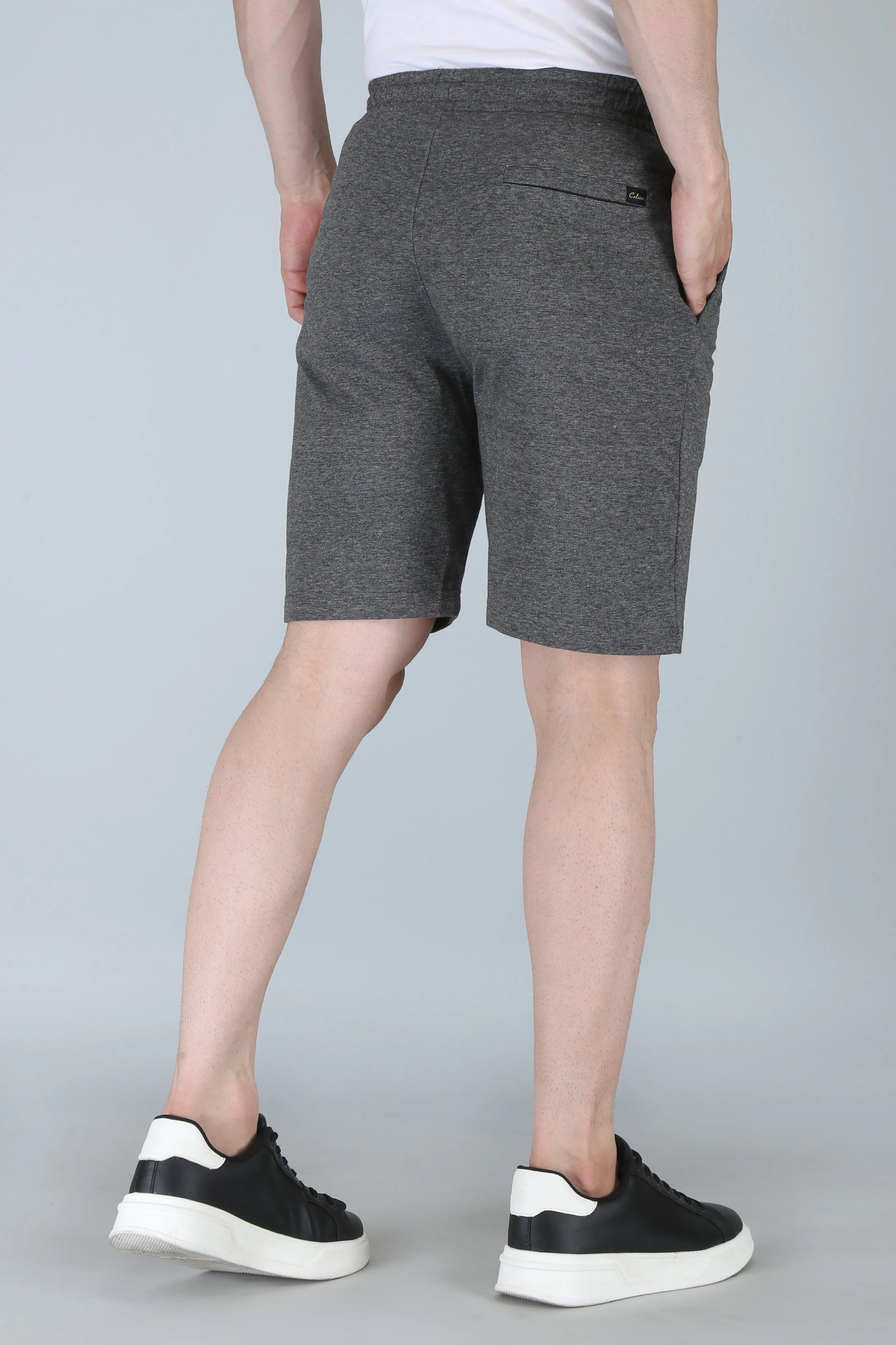 STRAIGHT FIT TEXTURED SHORT