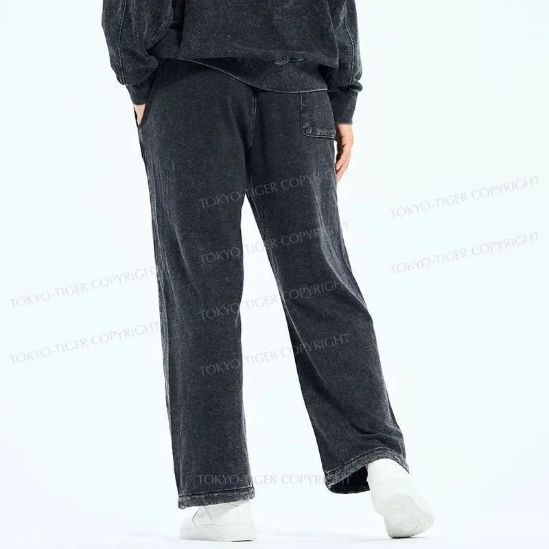 Tokyo Tiger Premium Washed Sweatpants for Men - Stylish Drum and Bass Inspired Apparel